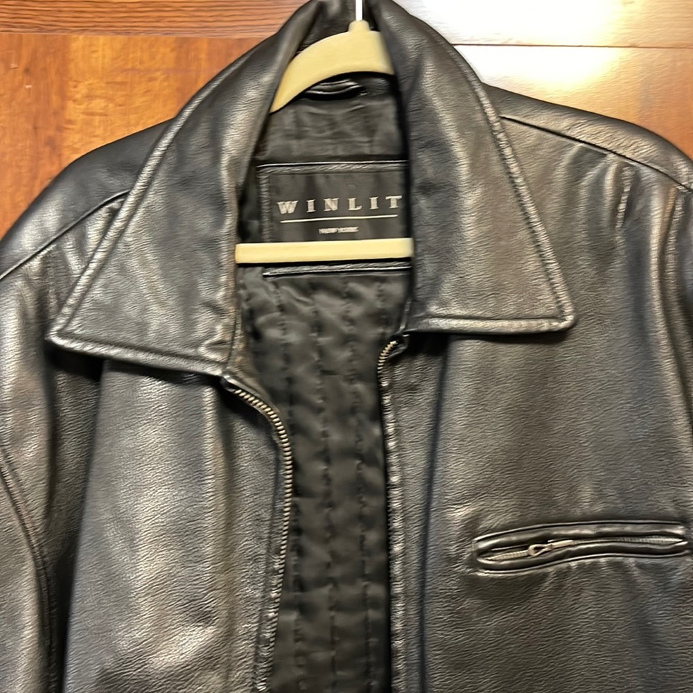 Winlit New York Leather bomber jacket